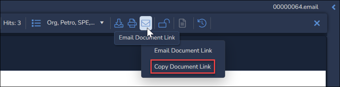 171 - 01a - Email or Copy Doc Link select