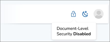 89 - 02 - Document-Level Security Disabled icon